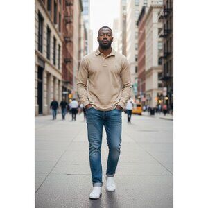 Vintage Y2K Polo Ralph Lauren Men’s Long Sleeve Polo Shirt Classic Fit XL Tall